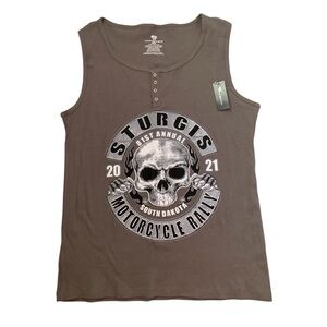 81st Sturgis Motorcycle Rally Skull Graphic Tank Top